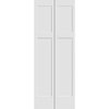 Codel Doors 30" x 80" Primed 3-Panel Mission Shaker Bifold Door and Hardware 2668pri8403BF